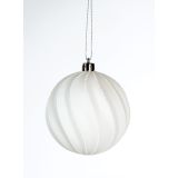 BUNKA IZ UMETNE MASE GLOSSTYLE DEKOR 8 CM BELA SORTIRANO