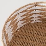 OKRASNA KOŠARA BOLTZE BEŽ/RJAVA OKROGLA, 3/1