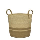 OKRASNA KOŠARA DECORIS IZ KORUZNIH LISTOV FI 35 CM VIŠINA 34 CM