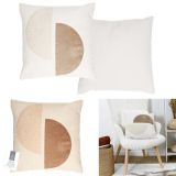 OKRASNI VZGLAVNIK HOME DECO BEŽ VZOREC 40X40 CM