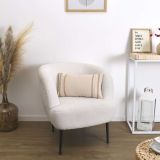 OKRASNI VZGLAVNIK HOME DECO BEŽ Z VZORCEM 50X30 CM