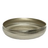 SERVIRNI PLADENJ DECORIS OKROGEL, SREBRNE BARVE FI 30 CM, VIŠINA 6.5 CM