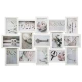 OKVIR ZA SLIKO ATMOSPHERE PATINE, ZA 15 FOTOGRAFIJ, BEL ALI SIV, SORT.