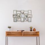 OKVIR ZA SLIKO ATMOSPHERE PATINE, ZA 15 FOTOGRAFIJ, BEL ALI SIV, SORT.