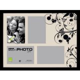 OKVIR ZA SLIKO BUBOLA&NAIBO MULTI ČRN 30X40 CM ZA 4 SLIKE