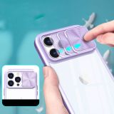 ONASI LENS COVER SILIKONSKI OVITEK ZAŠČITA ZA IPHONE 15 PRO - PROZORNO/VIJOLA