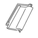 OPEČNA KRITINA BRAMAC RUBIN 13V KRAJNIK LEVI ČRN