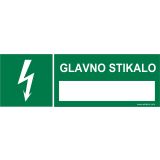 OPOZORILNI ZNAK WALTECO GLAVNO STIKALO
