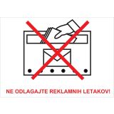 OPOZORILNI ZNAK WALTECO NE ODLAGAJTE REKLAMNIH LETAKOV