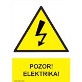 OPOZORILNI ZNAK WALTECO POZOR ELEKTRIKA