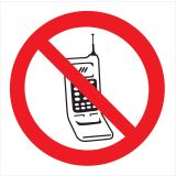 OPOZORILNI ZNAK WALTECO PREPOVEDANA RABA TELEFONA