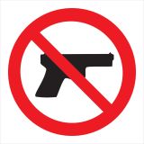 OPOZORILNI ZNAK WALTECO PREPOVEDANO OROŽJE