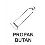 OPOZORILNI ZNAK WALTECO PROPAN-BUTAN