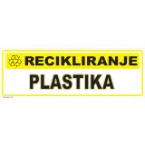 OPOZORILNI ZNAK WALTECO RECIKLIRANJE PLASTIKA