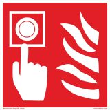 OPOZORILNI ZNAK WALTECO TIPKA ZA POŽAR ODSEVNA