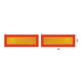 OPREMA ZA VOZILA TABLA ODSEVNA ZA OZNAČ. PRIKOLICE 2X 565X200MM