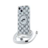 ORIGINALEN KARL LAGERFELD OVITEK MAGSAFE IPHONE 13 6.1 - MONOGRAM Z VRVICO - PROZOREN - KLHMP13MHCKCKLCT