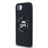 ORIGINALEN KARL LAGERFELD OVITEK MAGSAFE IPHONE 16E - KARL AND CHOUPETTE - ČRN - KLHMPSE4SKCHTCK