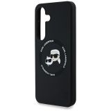 ORIGINALEN KARL LAGERFELD OVITEK MAGSAFE SAMSUNG GALAXY S25 5G - HEADS - ČRN - KLHMS25SSKCHTCK