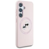 ORIGINALEN KARL LAGERFELD OVITEK MAGSAFE SAMSUNG GALAXY S25 PLUS 5G - HEADS - ROZA - KLHMS25MSKCHTCP