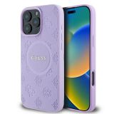 ORIGINALNI GUESS OVITEK GUHMP16LPSAPSMEU ZA IPHONE 16 PRO - MAGSAFE - SAFFIANO  - VIJOLA