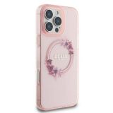 ORIGINALNI GUESS OVITEK GUHMP16SHFWFCP ZA IPHONE 16 - MAGSAFE - FLOWER - ROZA