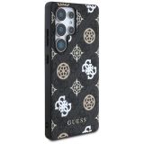 ORIGINALNI GUESS OVITEK GUHMS25LP4PWPK ZA SAMSUNG GALAXY S25 ULTRA 5G - MAGSAFE - STAMP - PU - ČRN