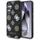 ORIGINALNI GUESS OVITEK GUHMS25SP4PWPK ZA SAMSUNG GALAXY S25 5G - MAGSAFE - STAMP - PU - ČRN
