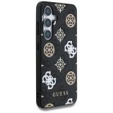 ORIGINALNI GUESS OVITEK GUHMS25SP4PWPK ZA SAMSUNG GALAXY S25 5G - MAGSAFE - STAMP - PU - ČRN