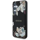 ORIGINALNI GUESS OVITEK ZA SAMSUNG GALAXY S25 5G - MAGSAFE - PRINTED FLOWER - ČRN - GUHMS25SPGNMPLMK