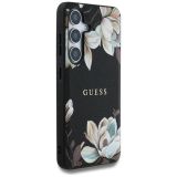 ORIGINALNI GUESS OVITEK ZA SAMSUNG GALAXY S25 5G - MAGSAFE - PRINTED FLOWER - ČRN - GUHMS25SPGNMPLMK