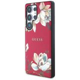 ORIGINALNI GUESS OVITEK ZA SAMSUNG GALAXY S25 ULTRA 5G - MAGSAFE - PRINTED FLOWER - PINK - GUHMS25LPGNMPLMF