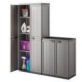 ORODNA OMARA-KRILNA VRATA KETER PVC, 1 POLICA 15KG/POLICO 68X85X39CM