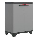 ORODNA OMARA-KRILNA VRATA KETER PVC, 90X68X39 CM 1P/15KG STILO SIVA/ČRNA/RDEČA