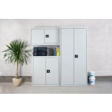 ORODNA OMARA-KRILNA VRATA SIMONRACK 180X80X40 CM 4P/30KG SIVA - RAL7035 KOVINSKA