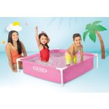 OTROŠKI BAZEN INTEX MINI 122X122X30 CM ROZA BARVE