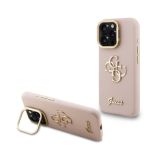 GUESS CAM STAND GUHCP16XPCS4GSP OVITEK ZA IPHONE 16 PRO MAX S STOJALOM - ROZA