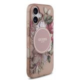 ORIGINALNI GUESS OVITEK ZA IPHONE 17 - MAGSAFE - FLOWERS PINK - GUHMP17SHFWBRCESP