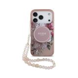 ORIGINALNI GUESS OVITEK ZA IPHONE 17 PRO - MAGSAFE - FLOWERS PINK - GUHMP17LHFWBRCESP