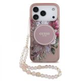 ORIGINALNI GUESS OVITEK ZA IPHONE 17 PRO - MAGSAFE - FLOWERS PINK - GUHMP17LHFWBRCESP