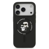 ORIGINALEN KARL LAGERFELD OVITEK MAGSAFE IPHONE 17 PRO - KARL AND CHOUPETTE - ČRN - KLHMP17LSCMKCRHK