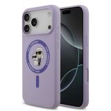 ORIGINALEN KARL LAGERFELD OVITEK MAGSAFE IPHONE 17 PRO MAX - KARL AND CHOUPETTE - VIJOLA - KLHMP17XSCMKCRHU