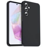 SILIKONSKI OVITEK ZA SAMSUNG GALAXY S25 FE - MAT LIQUID - ČRN