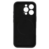 MAT LIQUID SILIKONSKI OVITEK Z MAGSAFE ZA IPHONE 16 PRO - ČRN