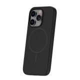 MAT LIQUID SILIKONSKI OVITEK Z MAGSAFE ZA IPHONE 16 PRO - ČRN