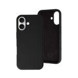 SILIKONSKI OVITEK ZA IPHONE 17 - MAT LIQUID - ČRN