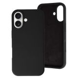 SILIKONSKI OVITEK ZA IPHONE 17 - MAT LIQUID - ČRN