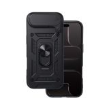 SILIKONSKI OVITEK ARMOR RING Z ZAŠČITO KAMERE ZA IPHONE 17 AIR - ČRN