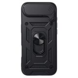 SILIKONSKI OVITEK ARMOR RING Z ZAŠČITO KAMERE ZA IPHONE 17 AIR - ČRN