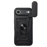 SILIKONSKI OVITEK ARMOR RING Z ZAŠČITO KAMERE ZA IPHONE 17 AIR - ČRN